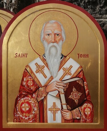 Orthodox icon" SAINT JOHN", dimensions 40X50 0 cm