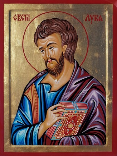 Orthodox icon "Sveti Luka" , dimensions 40x30 cm by ORTHODOX ICONS- artist Miloš Timotijević