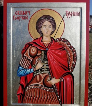 Ikona-Sveti Georgije Djurdjic, dimenzije 40x30 cm