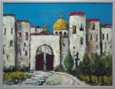 In front of monastery,  by Hadzi Milica Zada