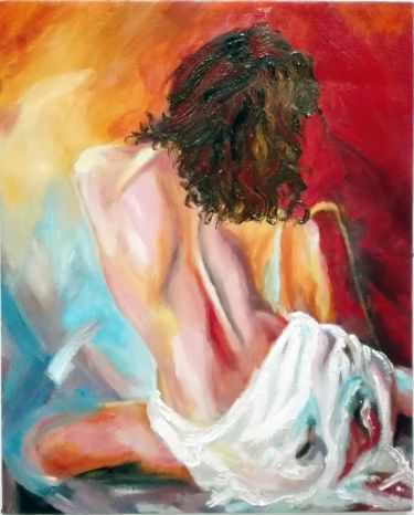 A girl on the sunset,  by Hadzi Milica Zada