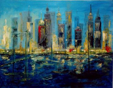New York lights,  by Hadzi Milica Zada