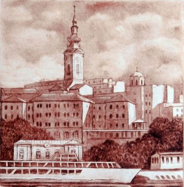 Panorama Beograda by Milosevic Predrag Pedja