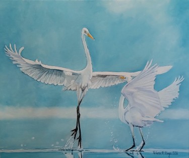 Encounter on the water by Fekete Kormos Kinga