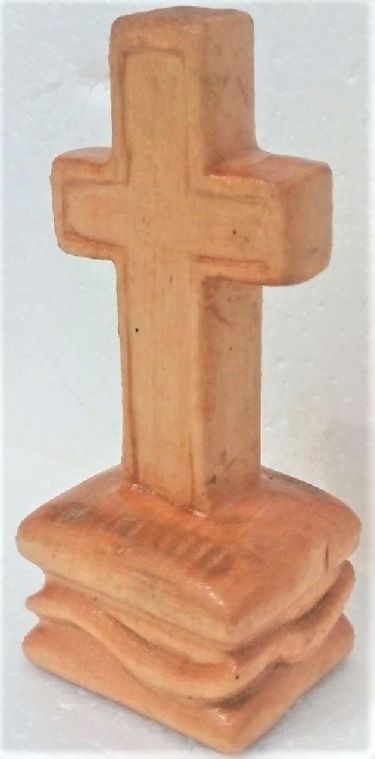 Cross on a decorative stand