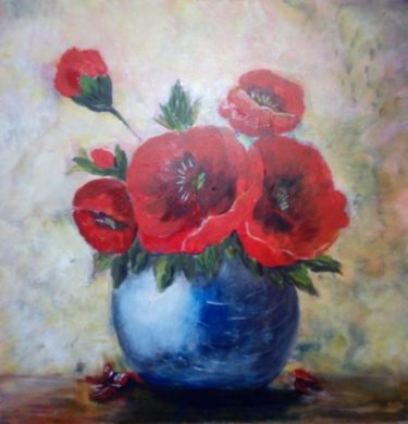 poppies in a vase