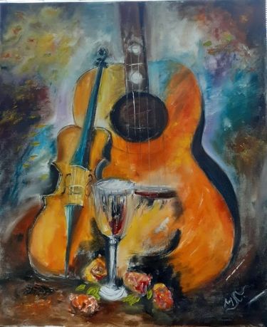 Vine and guitar by Lisinac Milka