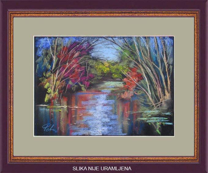 The river in autumn, Painting Petrić Gordan