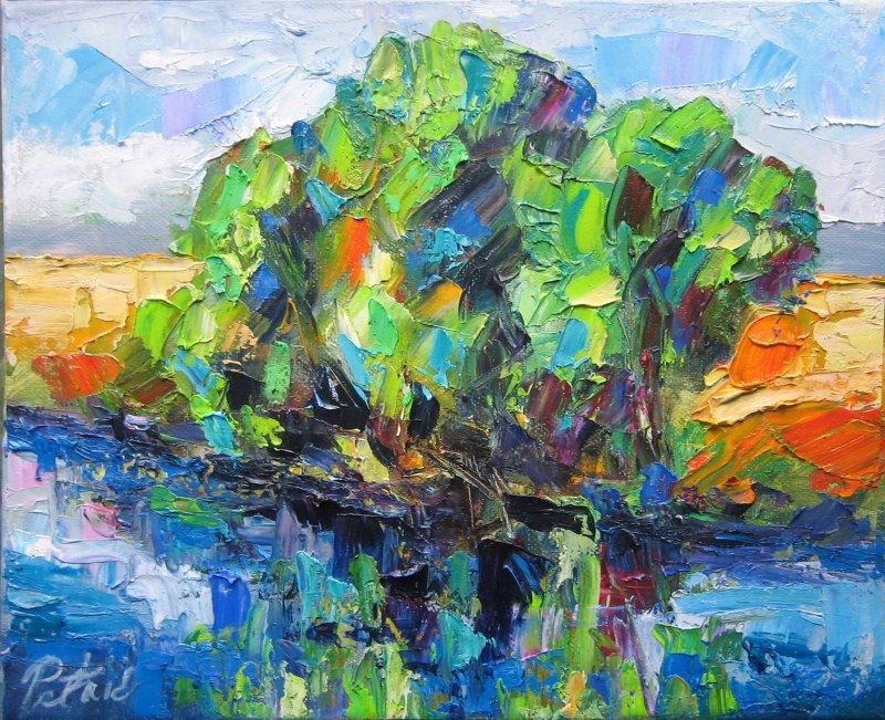 Stabla na obali, Painting Petrić Gordan