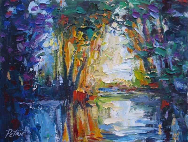 River channel, Painting Petrić Gordan