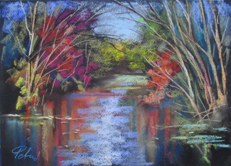 The river in autumn, Painting Petrić Gordan