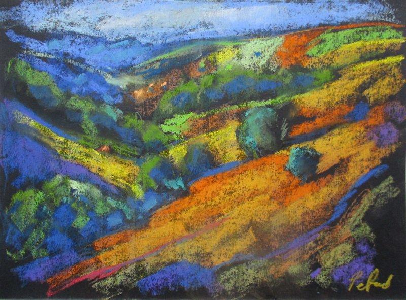 Hilly area, Painting Petrić Gordan