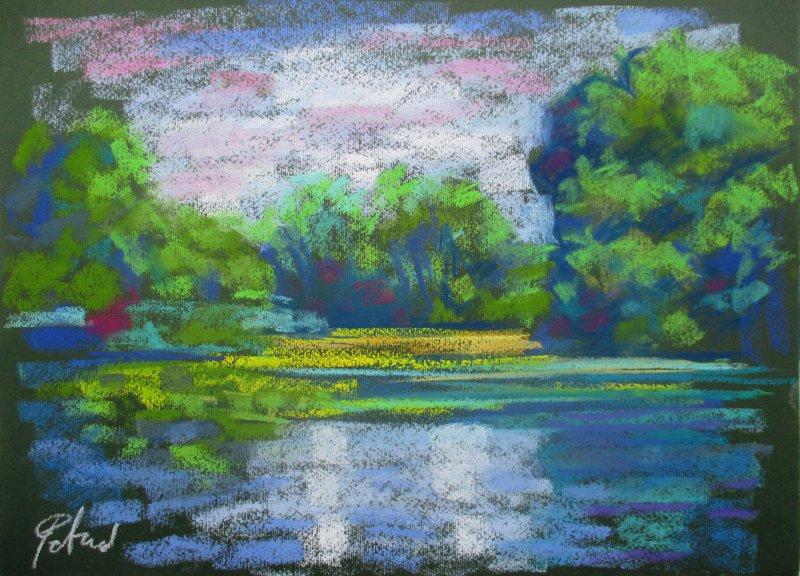 Lake, Painting Petrić Gordan