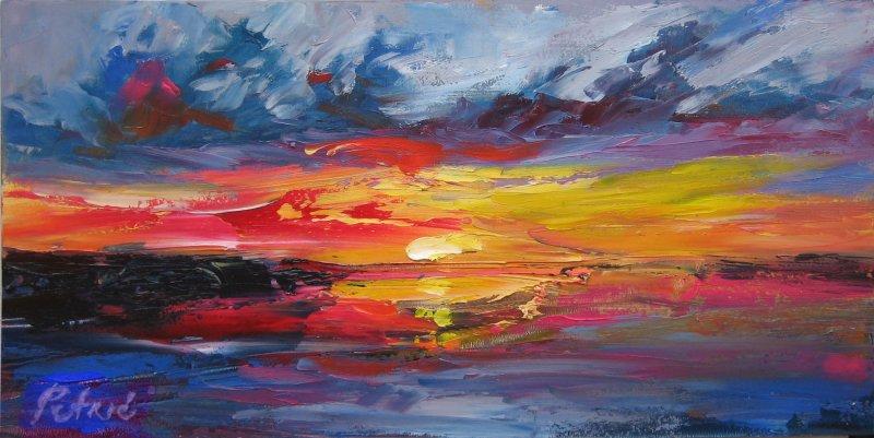 Dusk, Painting Petrić Gordan