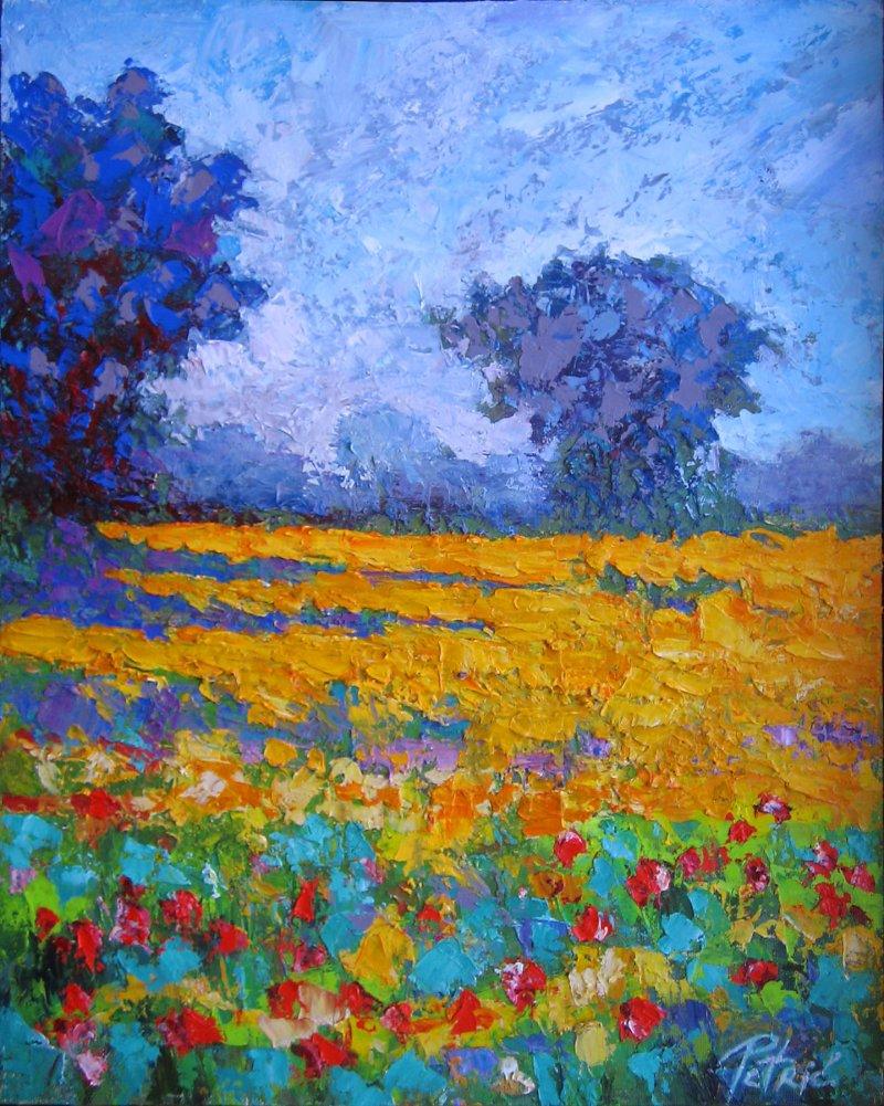 Flower field, Painting Petrić Gordan