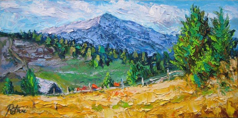 Mountain motif, Painting Petrić Gordan