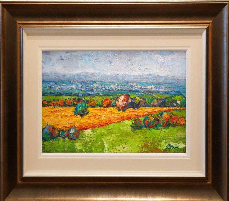 A view of the wheat field, Painting Petrić Gordan