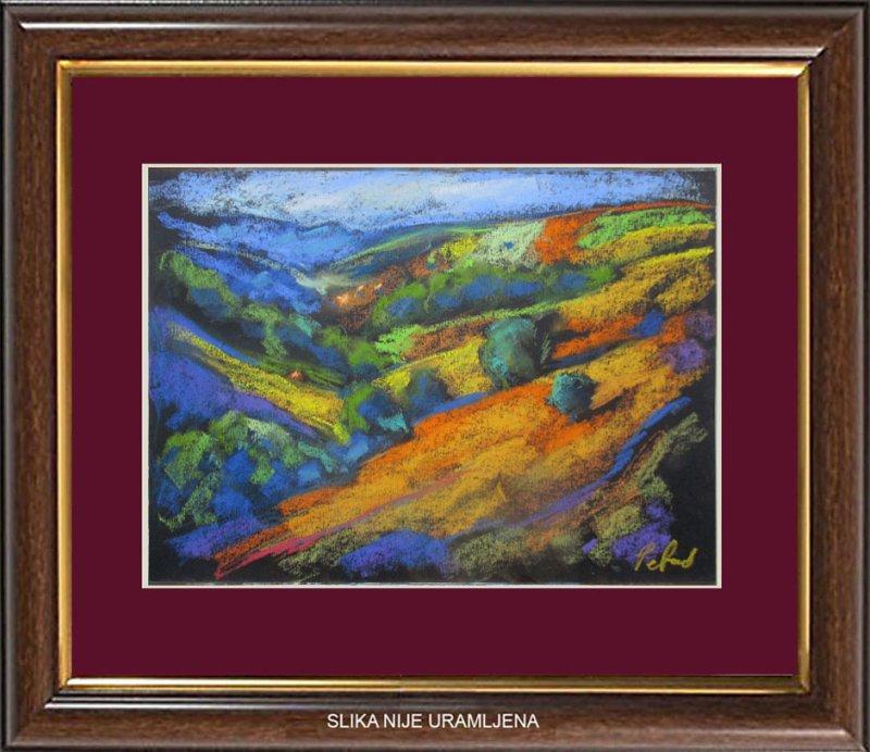 Hilly area, Painting Petrić Gordan