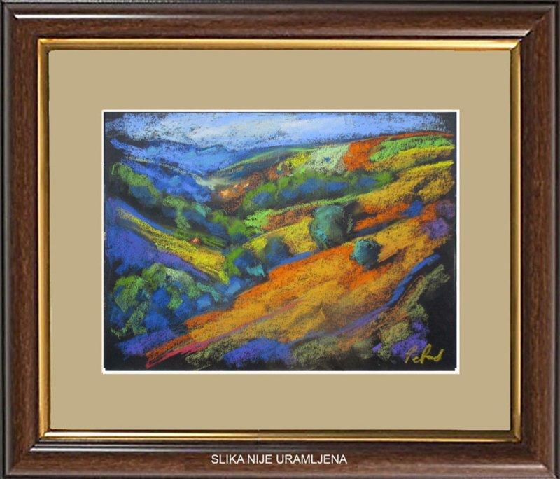 Hilly area, Painting Petrić Gordan