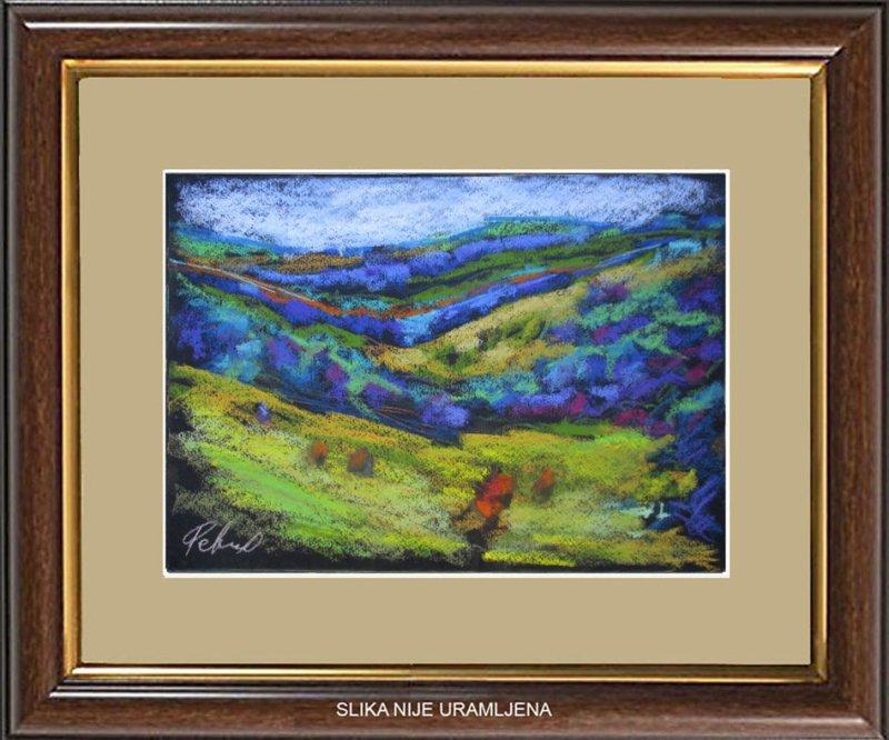 Hilly area 2, Painting Petrić Gordan