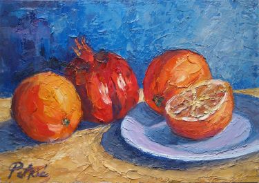 Oranges and pomegranate