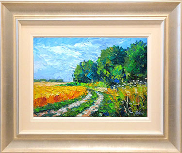  A path next to a wheat field