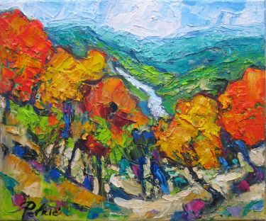 Trees on a slope by Petrić Gordan