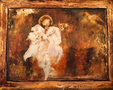 Angel with a bird by Kamber Zora