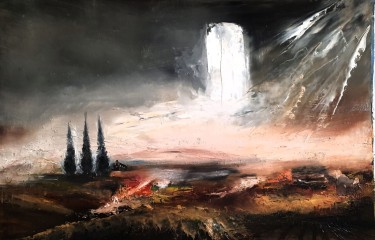 The sky above Hilandar by Kamber Zora