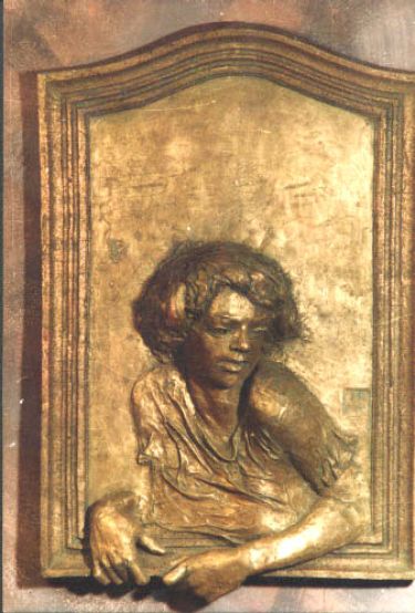 Relief young girl by Šeter Igor