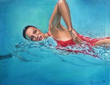 lady in red,  by Gulicoski Dejan
