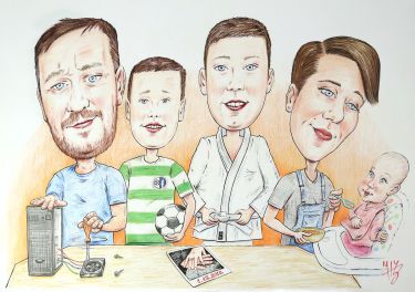 Family caricature