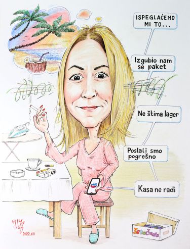 Caricature for the employer