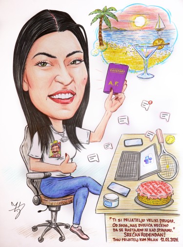 BEST FRIEND - CARICATURE PORTRAIT by DJUKAN ~ CARICATURES