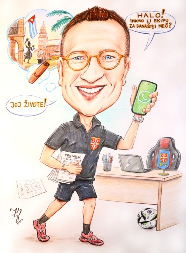 FOOTBALL MANAGER - PORTRAIT CARICATURE by DJUKAN ~ CARICATURES