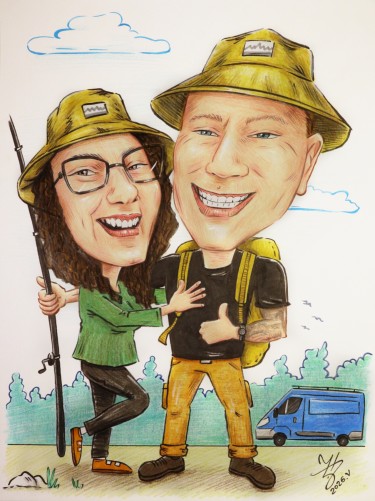CAMPERS - PORTRAIT CARICATURE by DJUKAN ~ CARICATURES