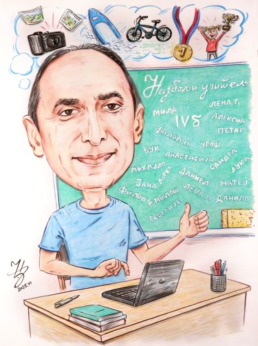 TEACHER - PORTRAIT CARICATURE by DJUKAN ~ CARICATURES