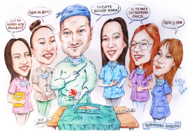 VETERINARIANS - PORTRAIT CARICATURE by DJUKAN ~ CARICATURES