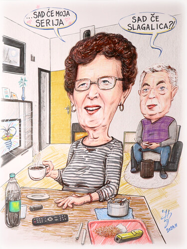 GRANDMA & GRANDPA - PORTRAIT CARICATURE