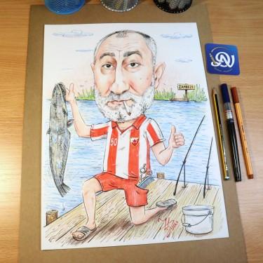 FISHERMAN - PORTRAIT CARICATURE