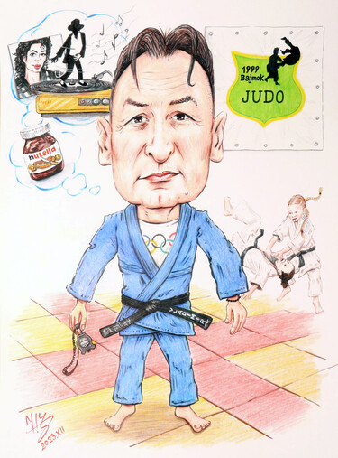 JUDO COACH - PORTRAIT CARICATURE