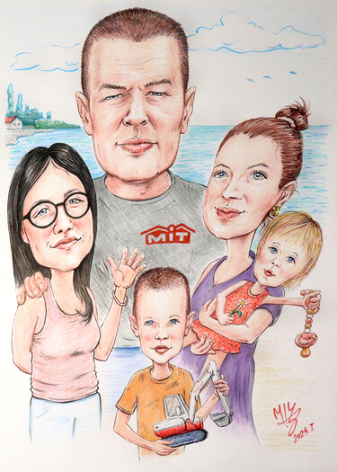 FAMILY CARICATURE