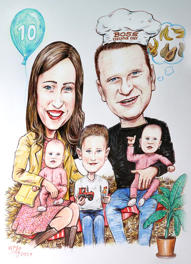 FAMILY PORTRAIT CARICATURE