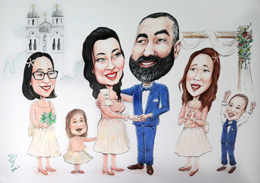 WEDDING DAY - PORTRAIT CARICATURE