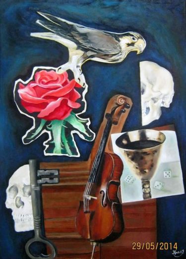 `Kolaž sa ružom` by Krstić Jelena