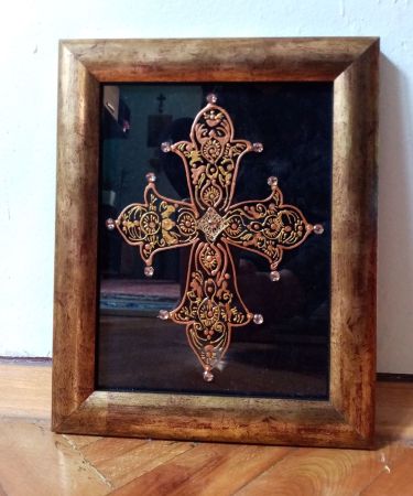 The cross on glass by Krstić Jelena