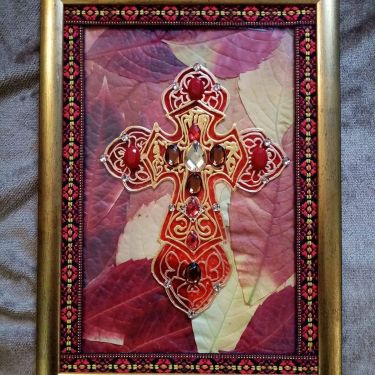 The cross on glass by Krstić Jelena