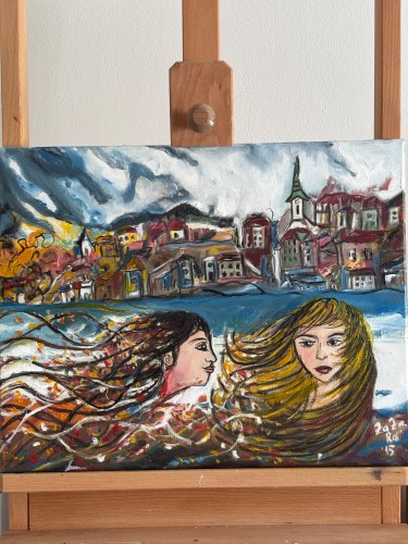 Mermaids on the river by ZazaRa
