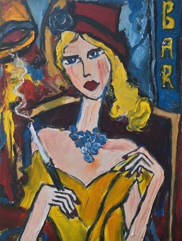 Lady with cigarette by ZazaRa