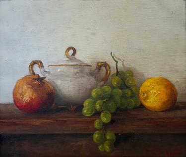 Still life with lemon by Zeljko Ivanovic